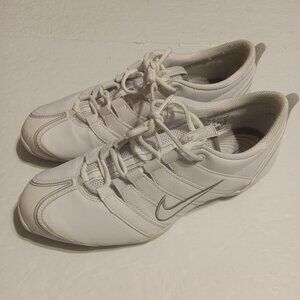 Nike Women's Musique Leather Dance Sneakers Size 9 314172-110 white/grey